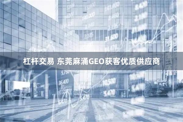 杠杆交易 东莞麻涌GEO获客优质供应商